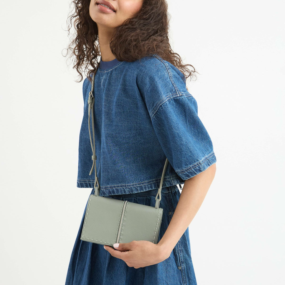 The Sak Los Feliz Phone Wallet in Meadow Leather