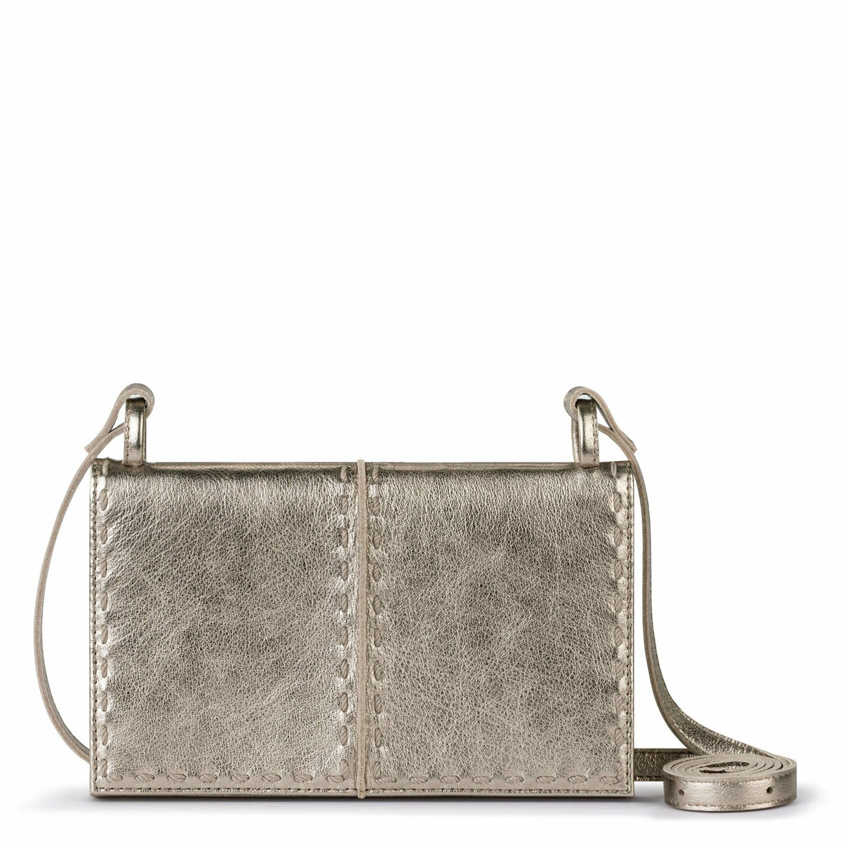 The Sak Los Feliz Phone Wallet in Pyrite Leather