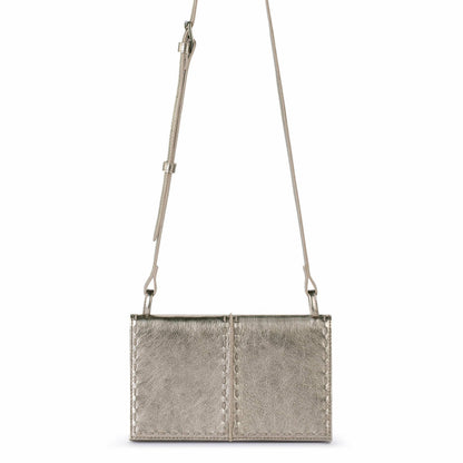 The Sak Los Feliz Phone Wallet in Pyrite Leather