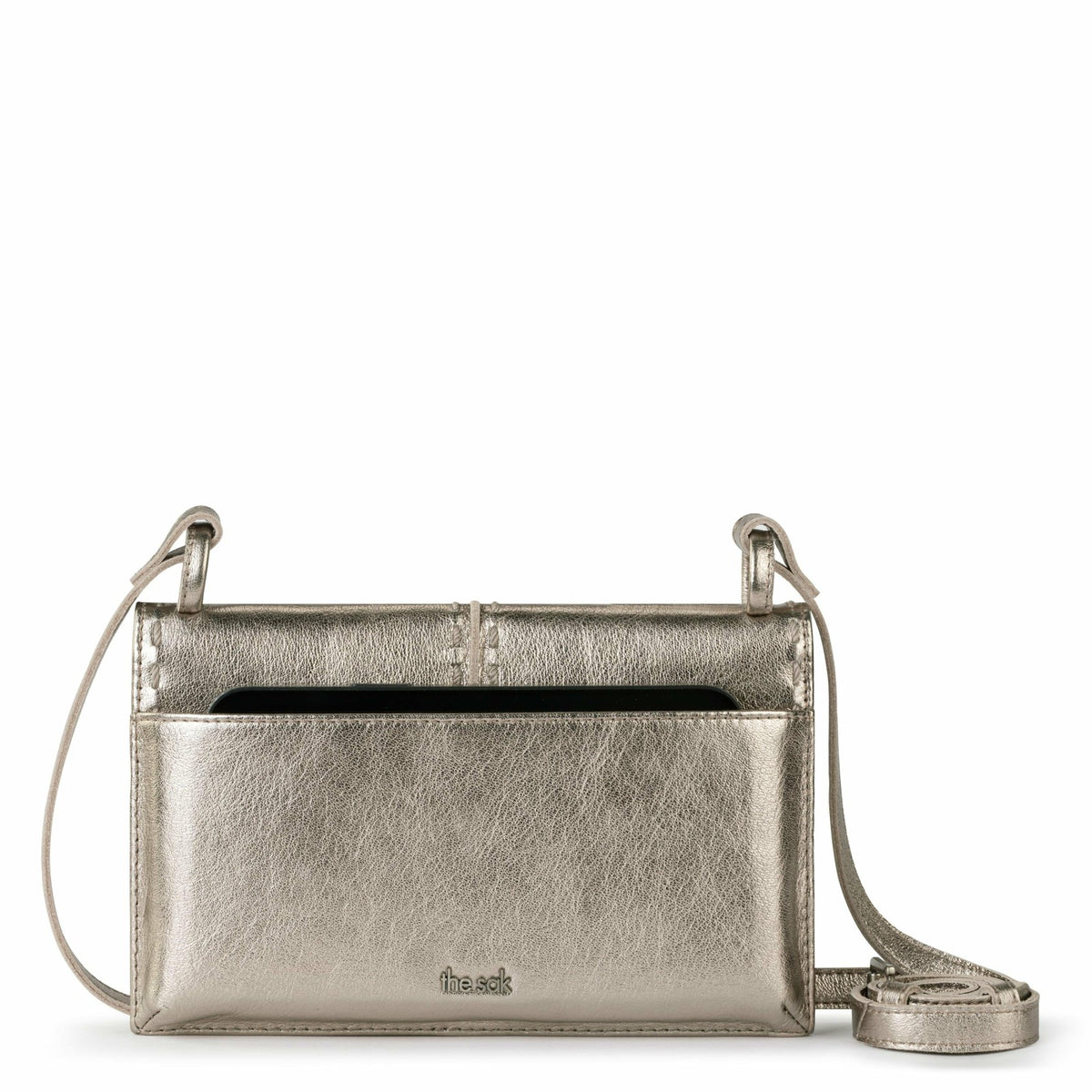 The Sak Los Feliz Phone Wallet in Pyrite Leather