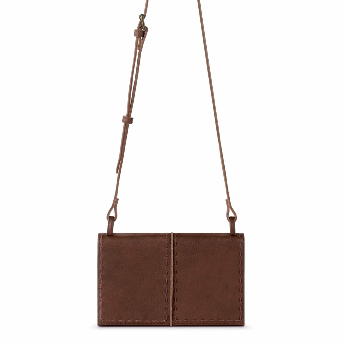 The Sak Los Feliz Phone Wallet in Whiskey Leather