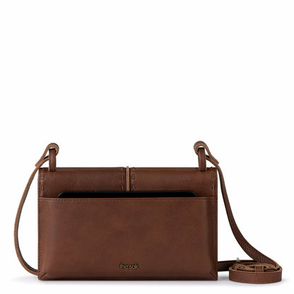 The Sak Los Feliz Phone Wallet in Whiskey Leather