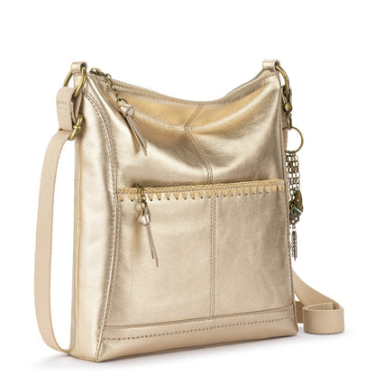 The Sak Lucia Crossbody Bag in Light Gold Leather
