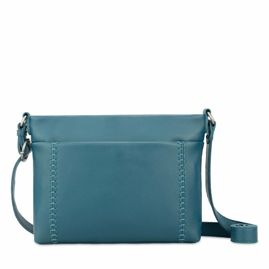 The Sak Melrose Crossbody Bag in Deep Teal Leather