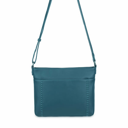 The Sak Melrose Crossbody Bag in Deep Teal Leather
