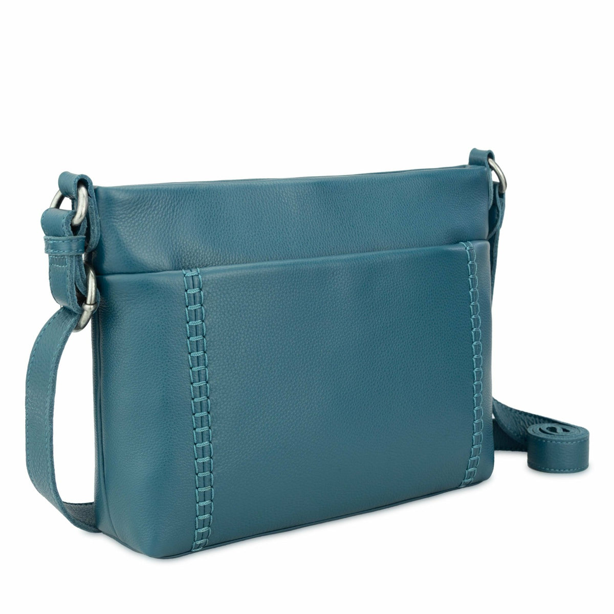 The Sak Melrose Crossbody Bag in Deep Teal Leather