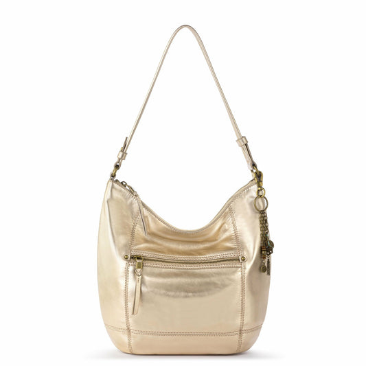 The Sak Sequoia Hobo Bag in Light Gold Leather