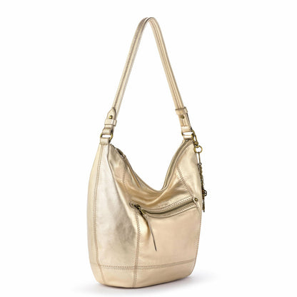 The Sak Sequoia Hobo Bag in Light Gold Leather