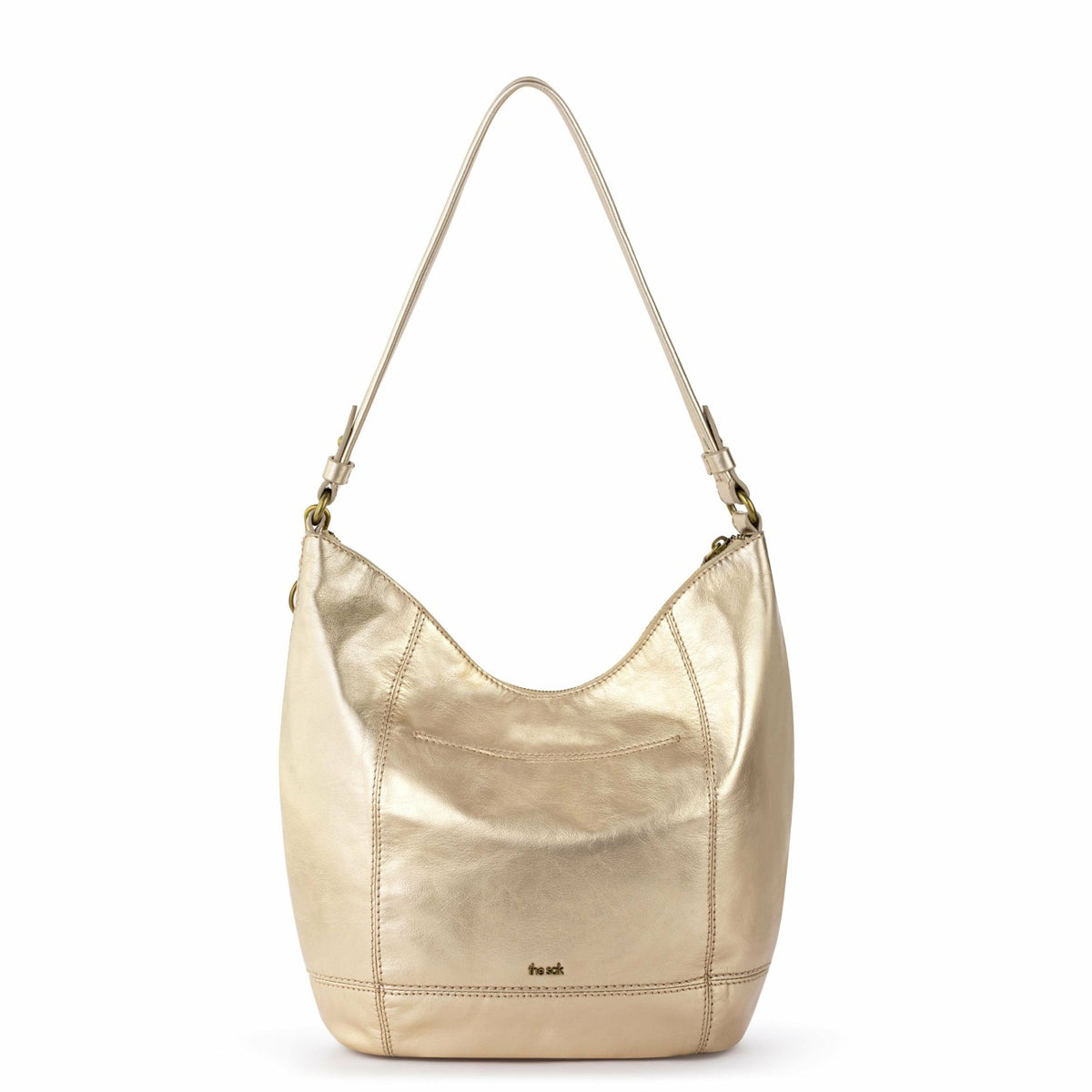 The Sak Sequoia Hobo Bag in Light Gold Leather