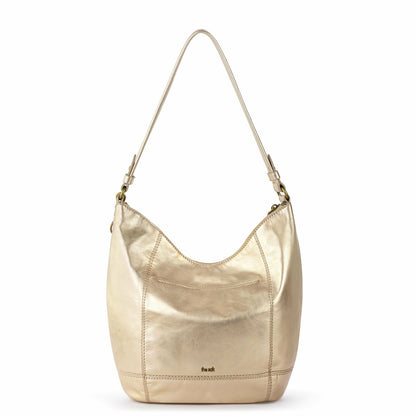 The Sak Sequoia Hobo Bag in Light Gold Leather