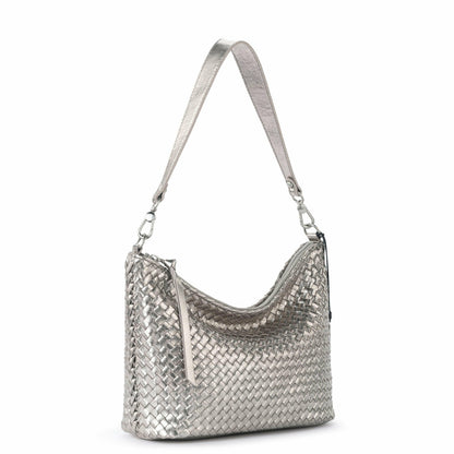 The Sak Juniper Small Hobo Bag in Pyrite Woven