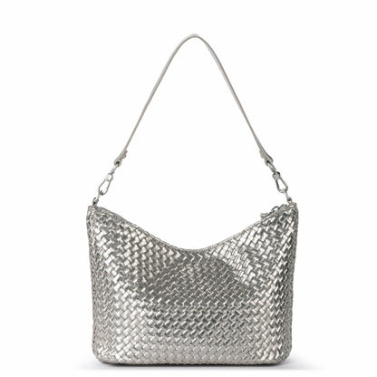 The Sak Juniper Small Hobo Bag in Pyrite Woven