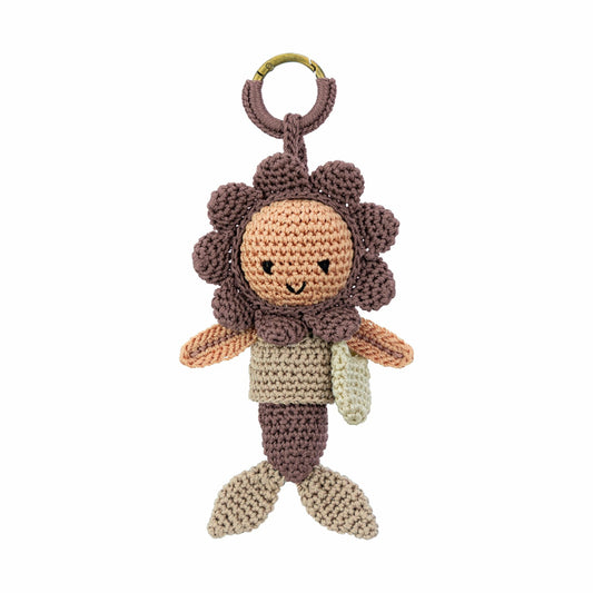 The Sak Sunbudz Sunflower Dangle in Aurora Crochet