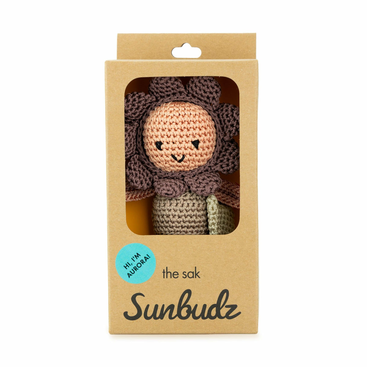 The Sak Sunbudz Sunflower Dangle in Aurora Crochet