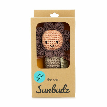 The Sak Sunbudz Sunflower Dangle in Aurora Crochet