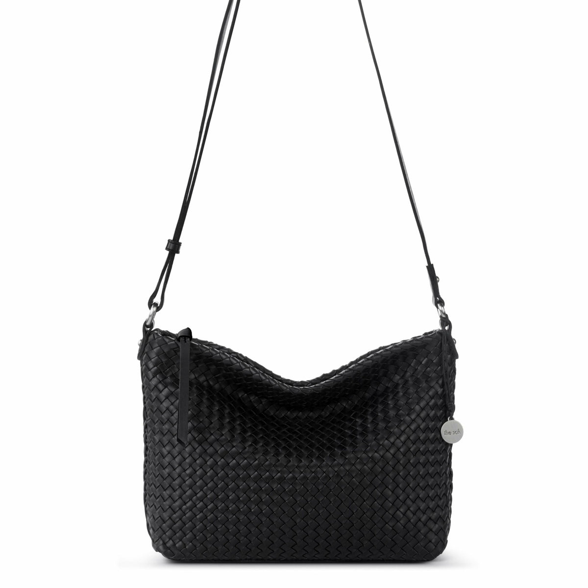 The Sak Melrose Crossbody Bag in Black Woven