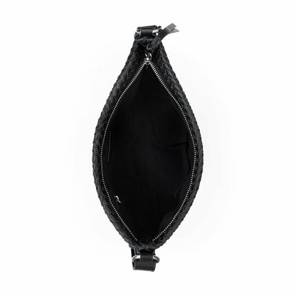 The Sak Melrose Crossbody Bag in Black Woven