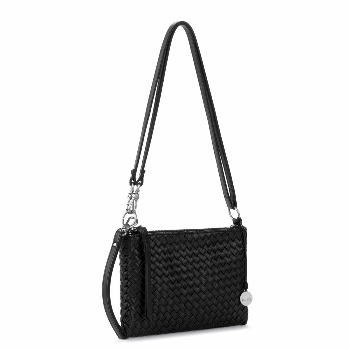 The Sak Vita Convertible Wristlet in Black Woven