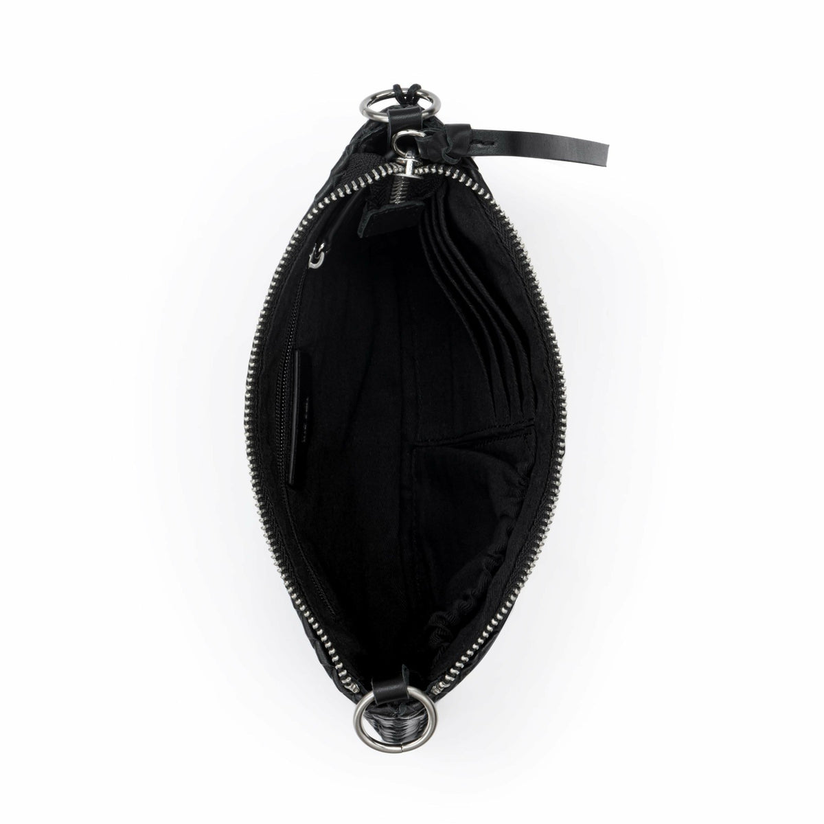 The Sak Vita Convertible Wristlet in Black Woven