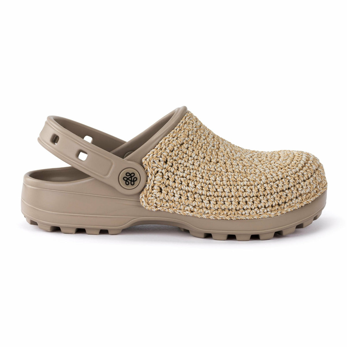 The Sak Bolo Clog in Bamboo Static Crochet