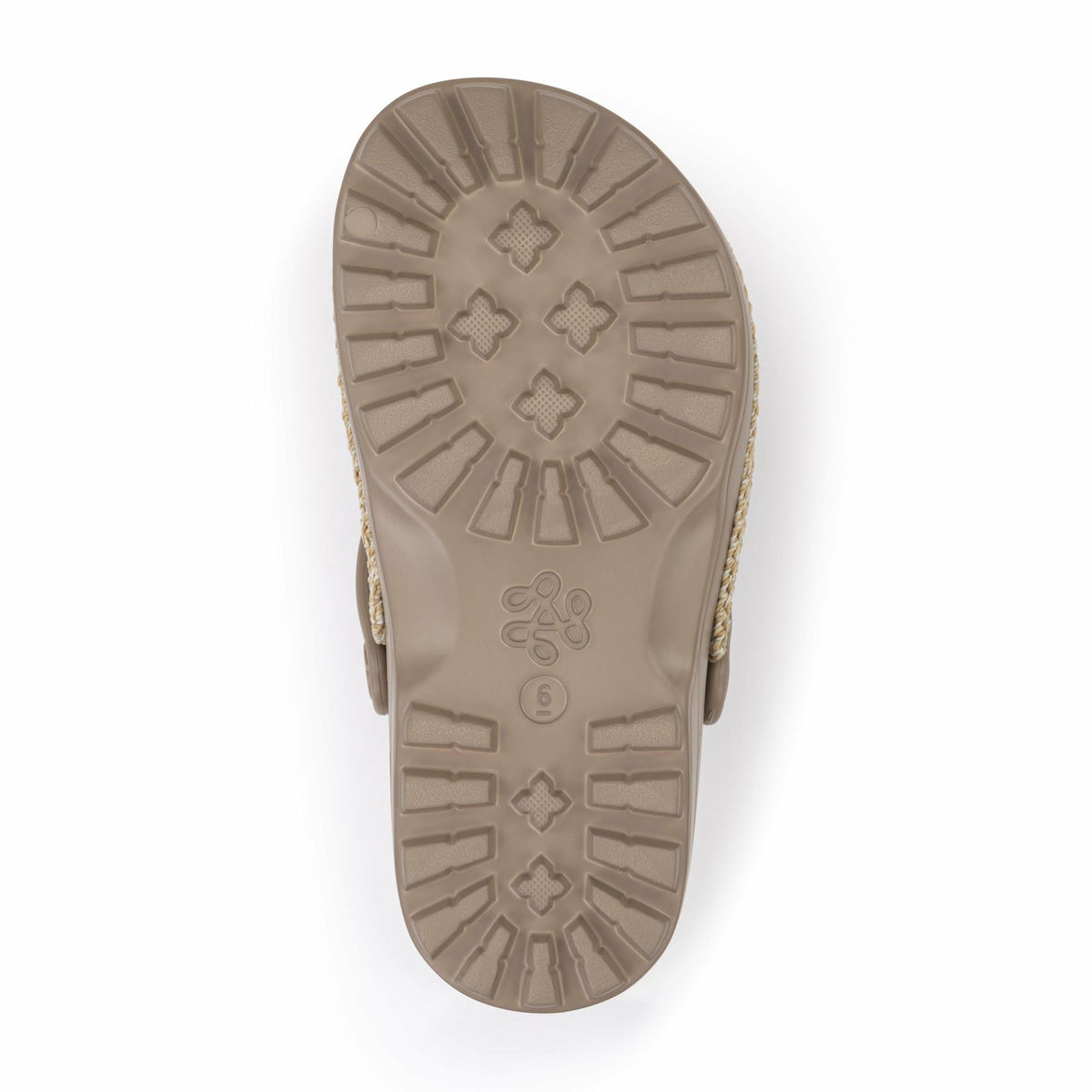 The Sak Bolo Clog in Bamboo Static Crochet