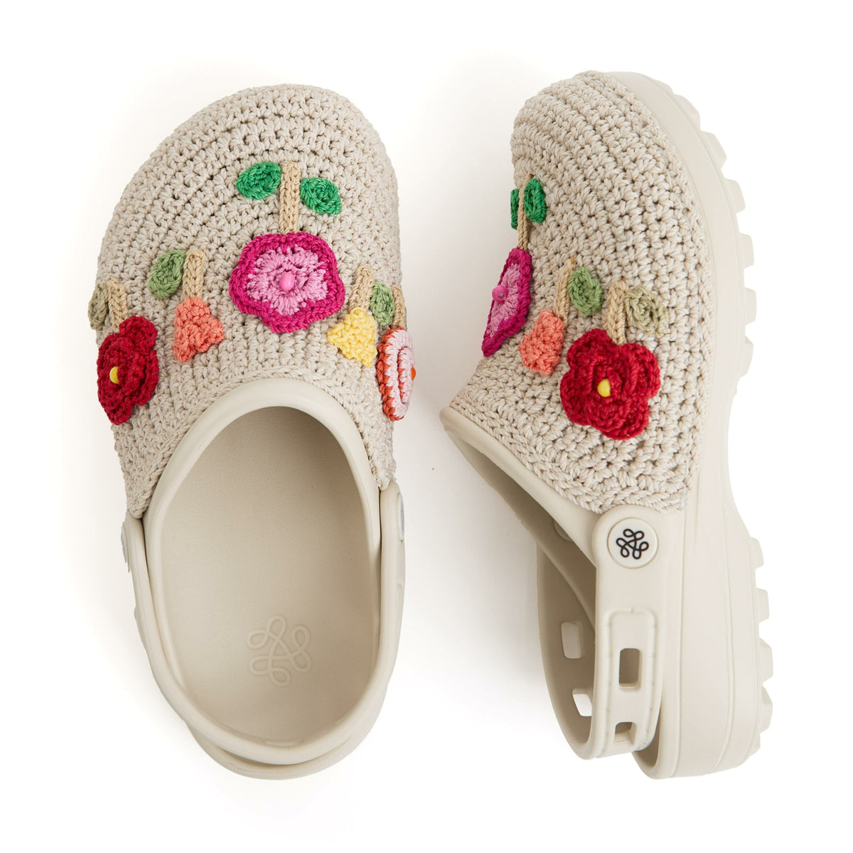 The Sak Bolo EVA Clog in Flower Ecru Crochet