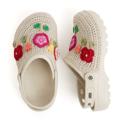 The Sak Bolo EVA Clog in Flower Ecru Crochet