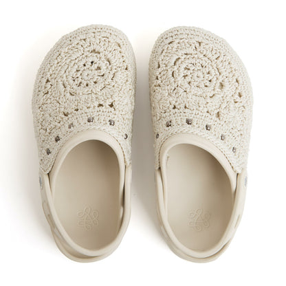The Sak Bolo EVA Clog in Natural Medallion Crochet