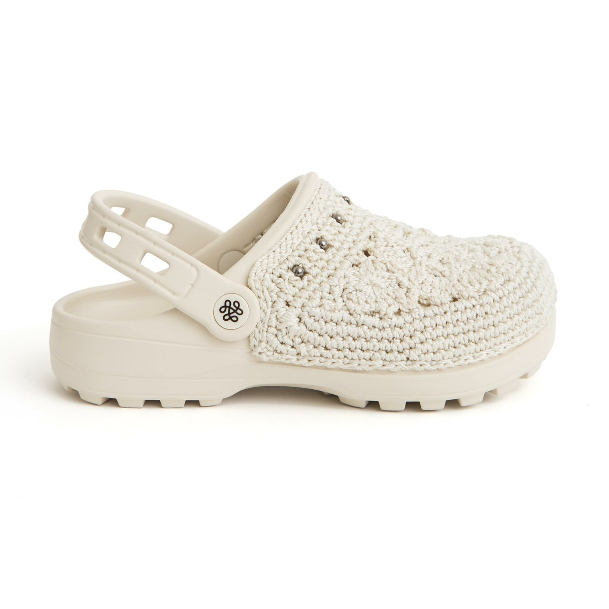 The Sak Bolo EVA Clog in Natural Medallion Crochet