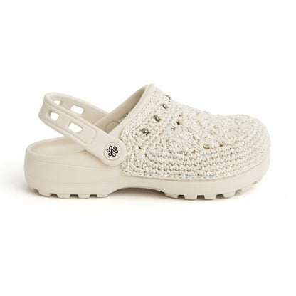 The Sak Bolo EVA Clog in Natural Medallion Crochet