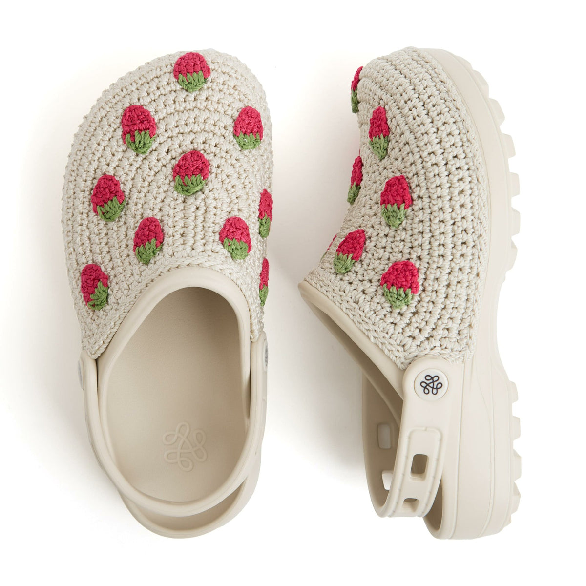 The Sak Bolo EVA Clog in Natural Strawberries Crochet