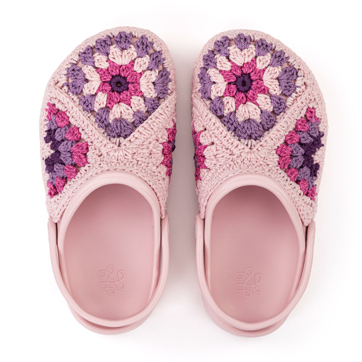 The Sak Bolo Clog in Orchid Patch Crochet