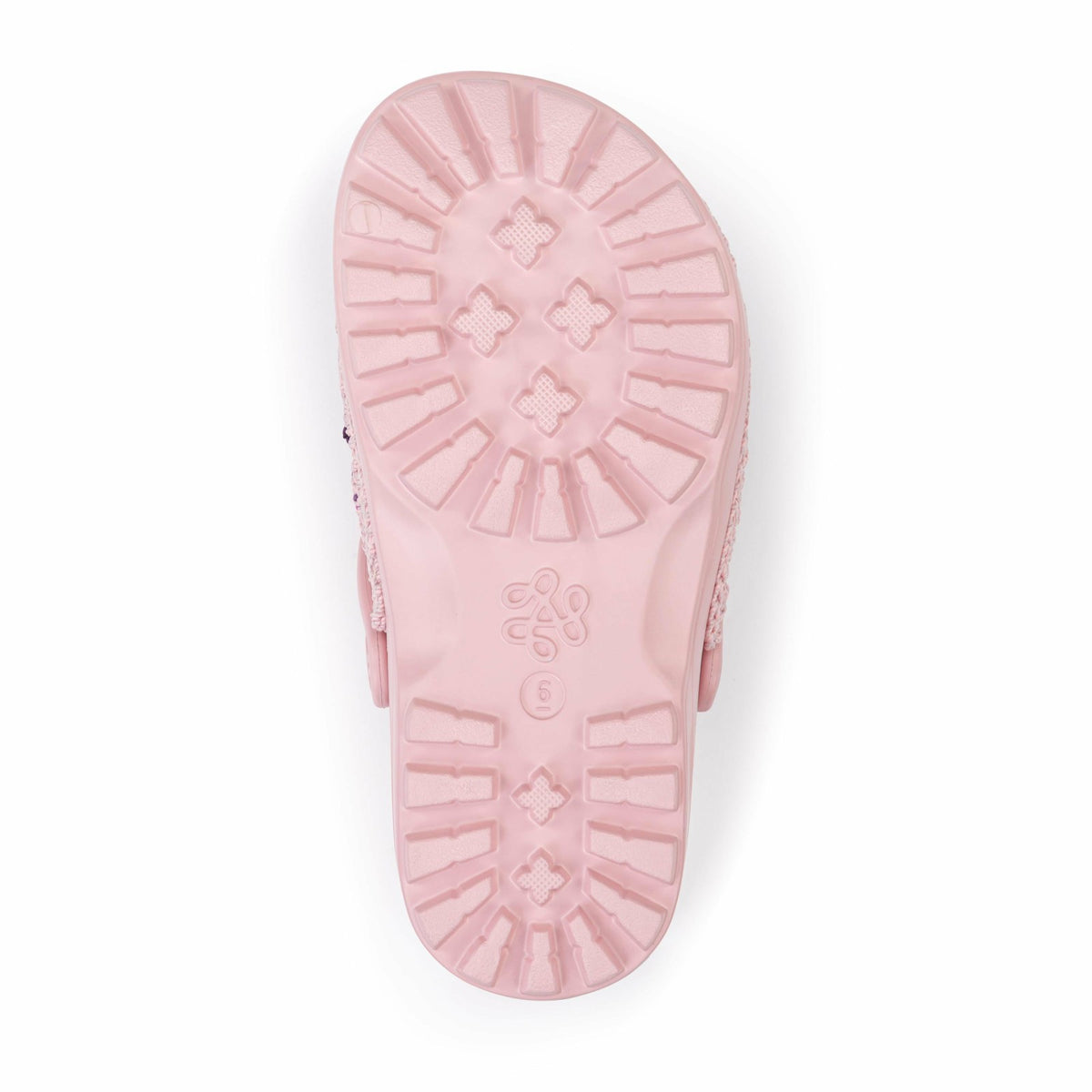 The Sak Bolo Clog in Orchid Patch Crochet