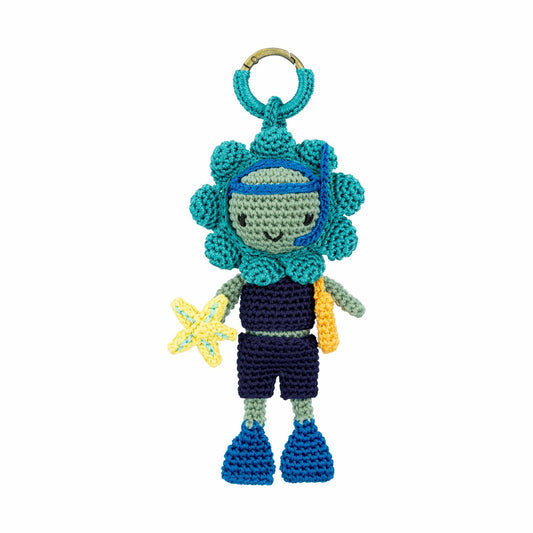 The Sak Sunbudz Sunflower Dangle in Oshee Crochet