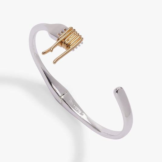 Pasta Girl Spaghetti Fork Cuff Two Tone
