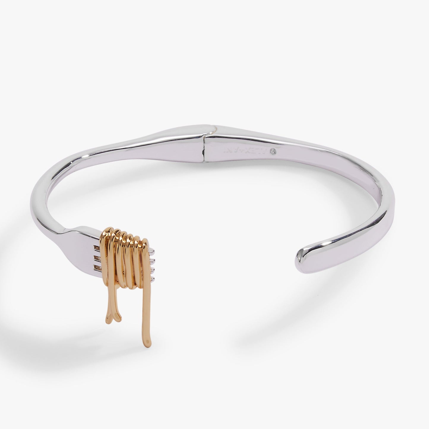 Pasta Girl Spaghetti Fork Cuff Two Tone