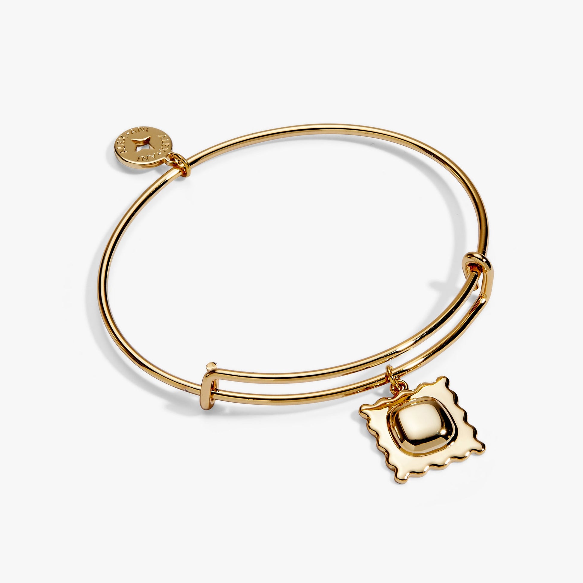 Pasta Girl 'Anything is Pastable' Ravioli Charm Bangle Gold