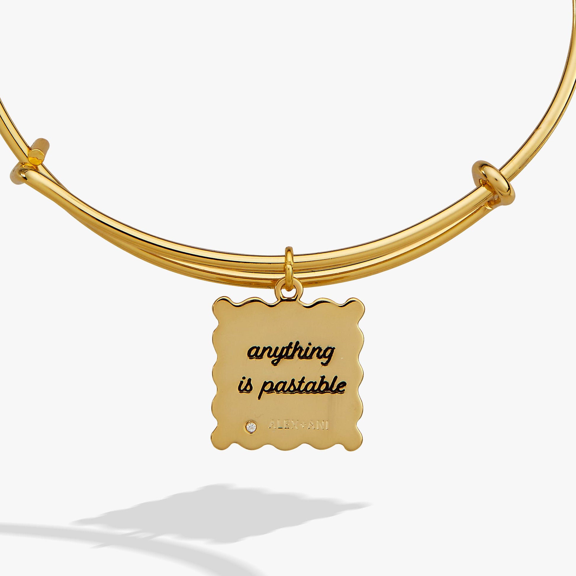 Pasta Girl 'Anything is Pastable' Ravioli Charm Bangle Gold