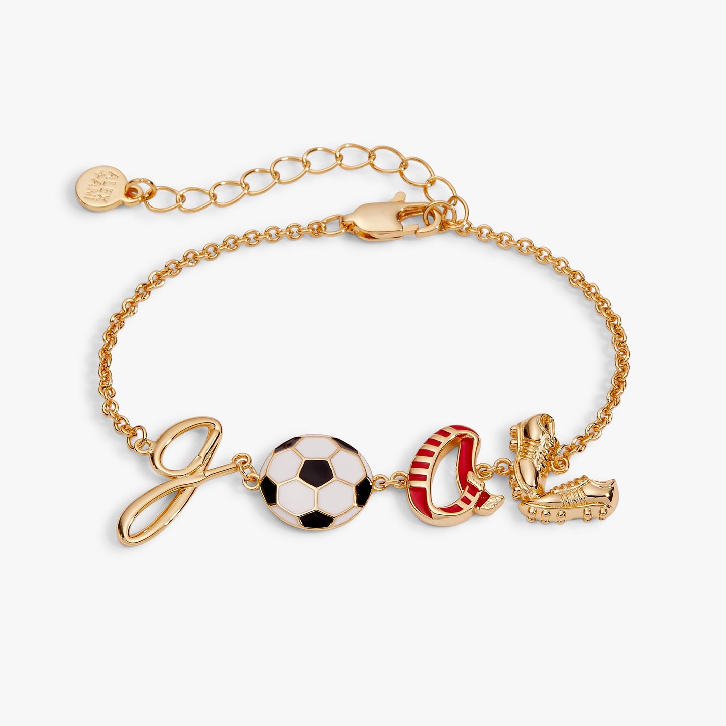Soccer GOAL Linear Bracelet Gold