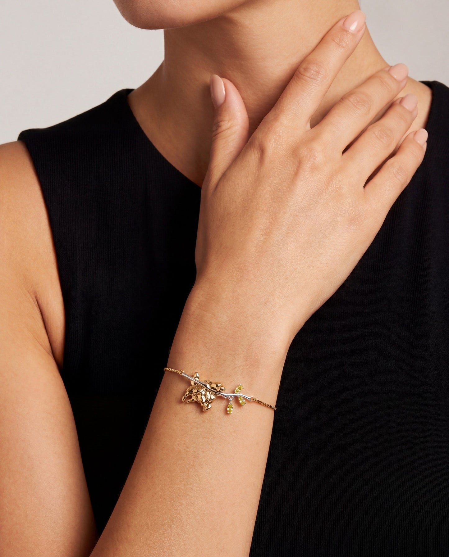 Golden Retriever Bracelet Two Tone