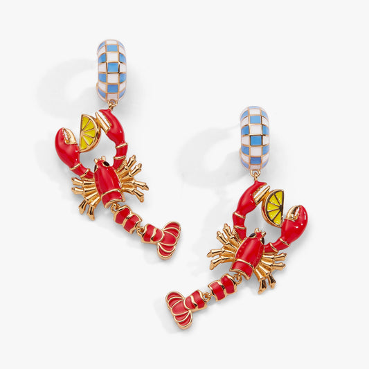 Lobster Boil Statement Earring Gold