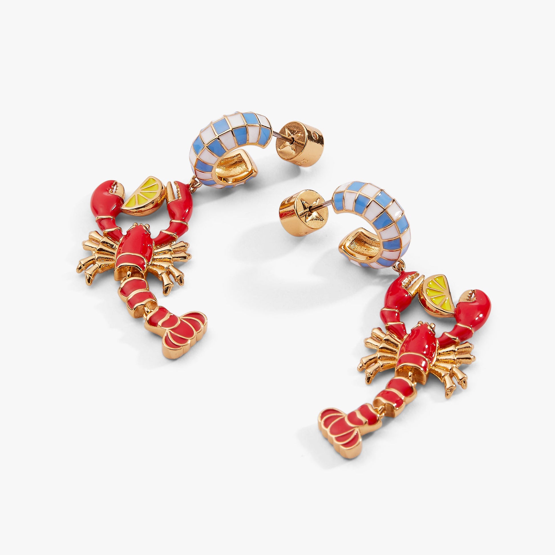 Lobster Boil Statement Earring Gold