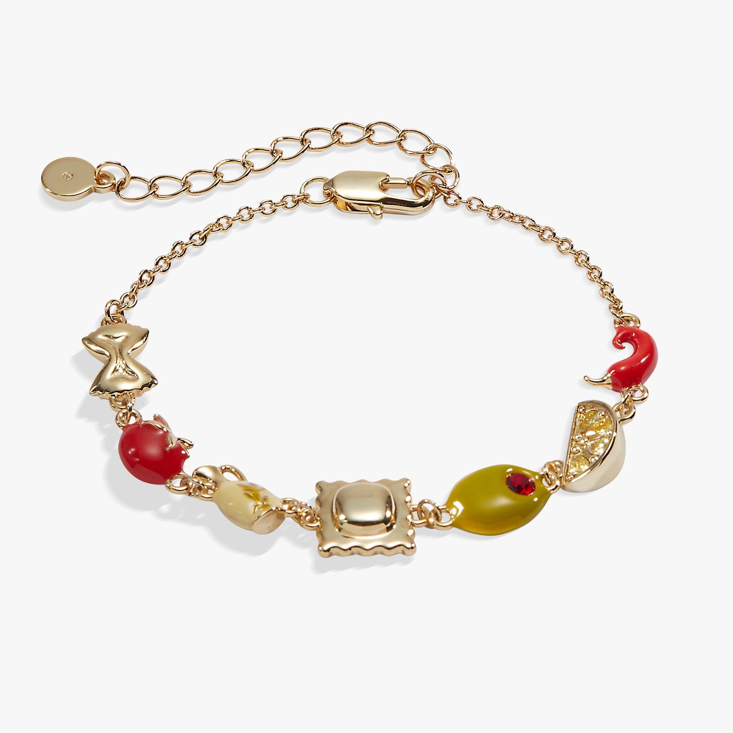 Pasta Girl Linear Bracelet Gold
