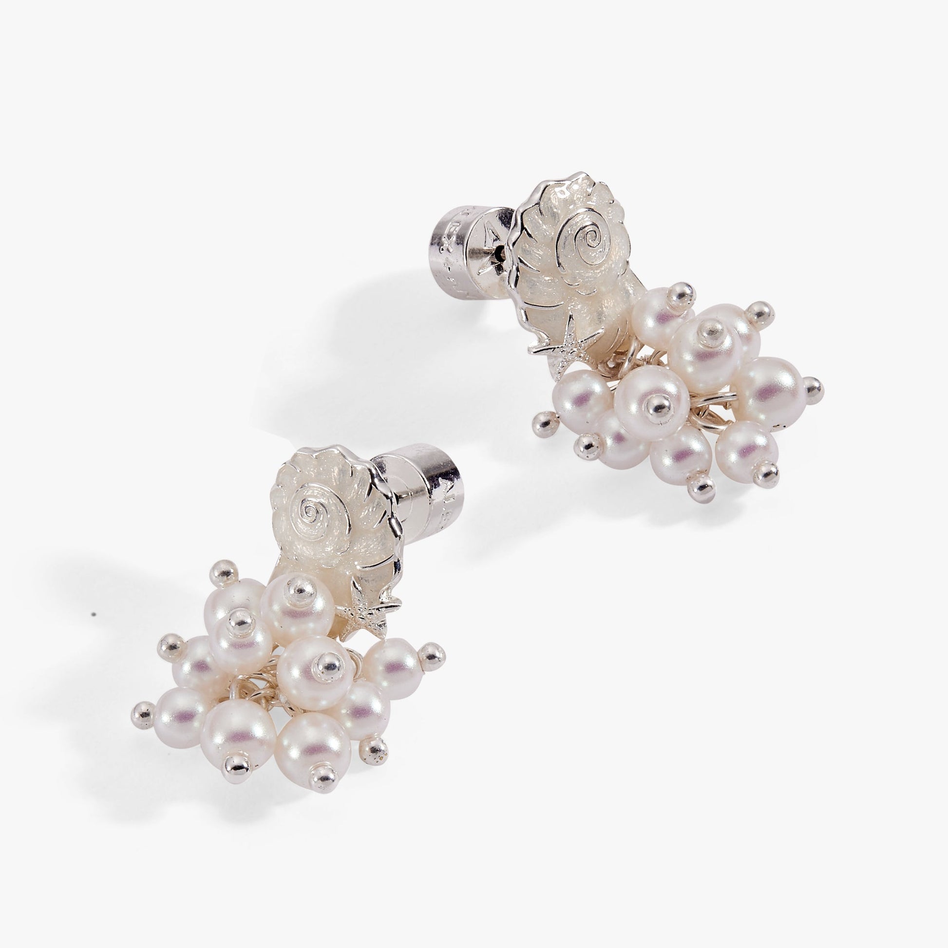 Salt + Sea Pearl Statement Earrings Silver