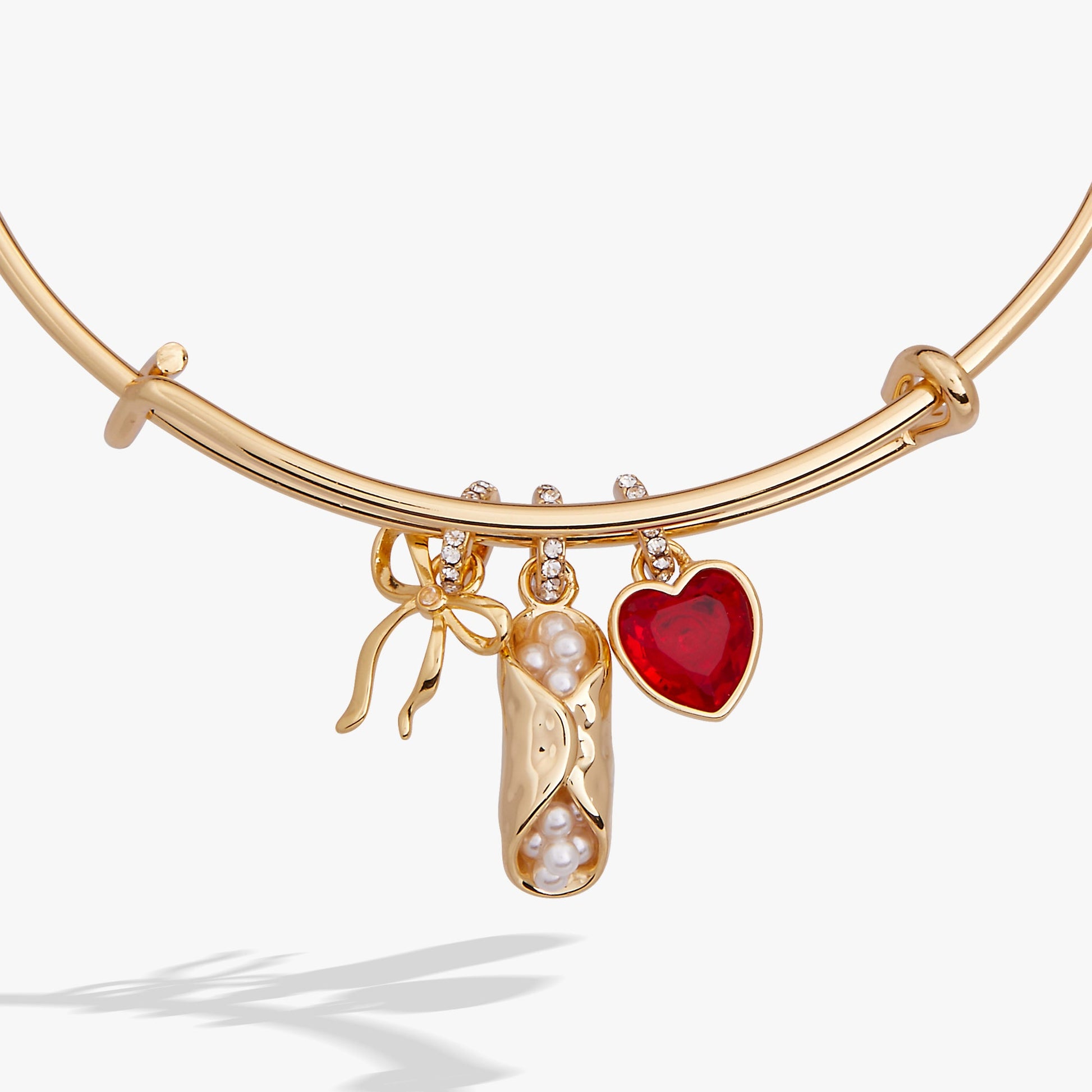There Cannoli Be You Multi Charm Bangle Gold