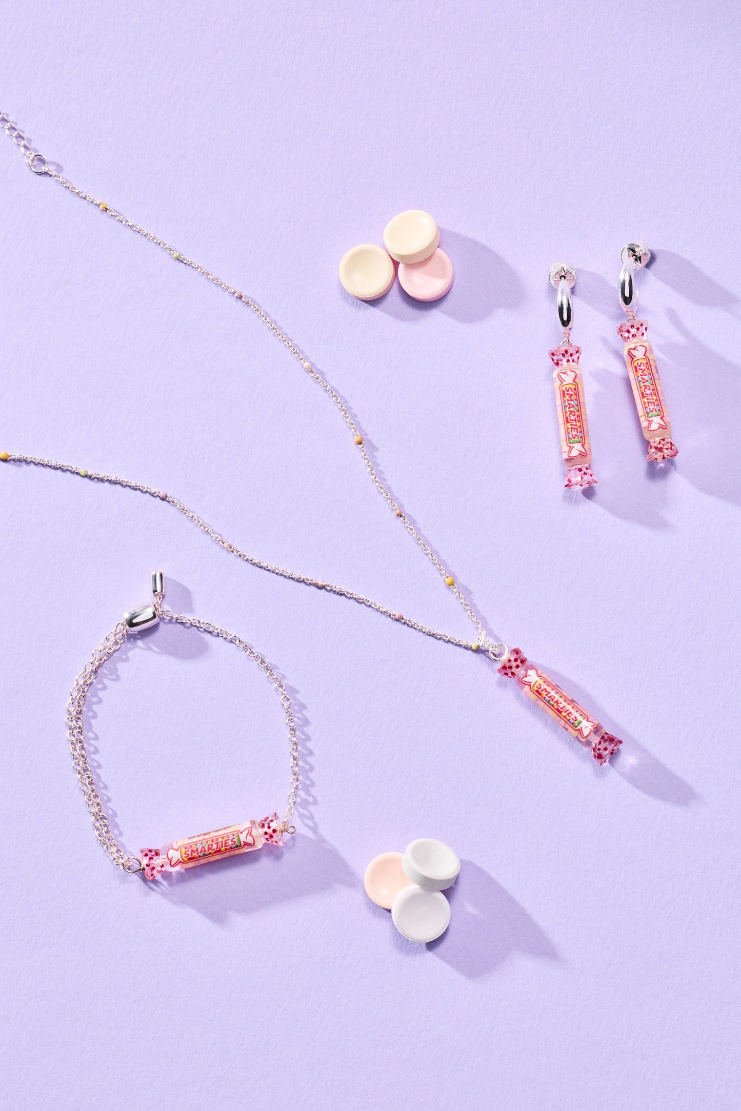 Smarties® Huggie Hoops Silver