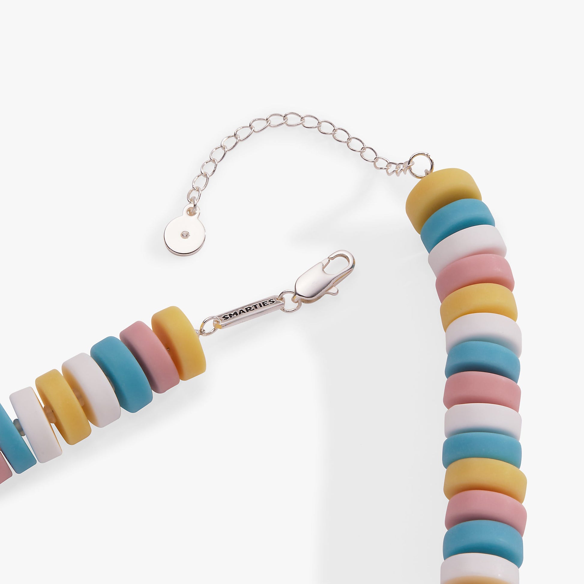 Smarties® Candy Necklace Silver