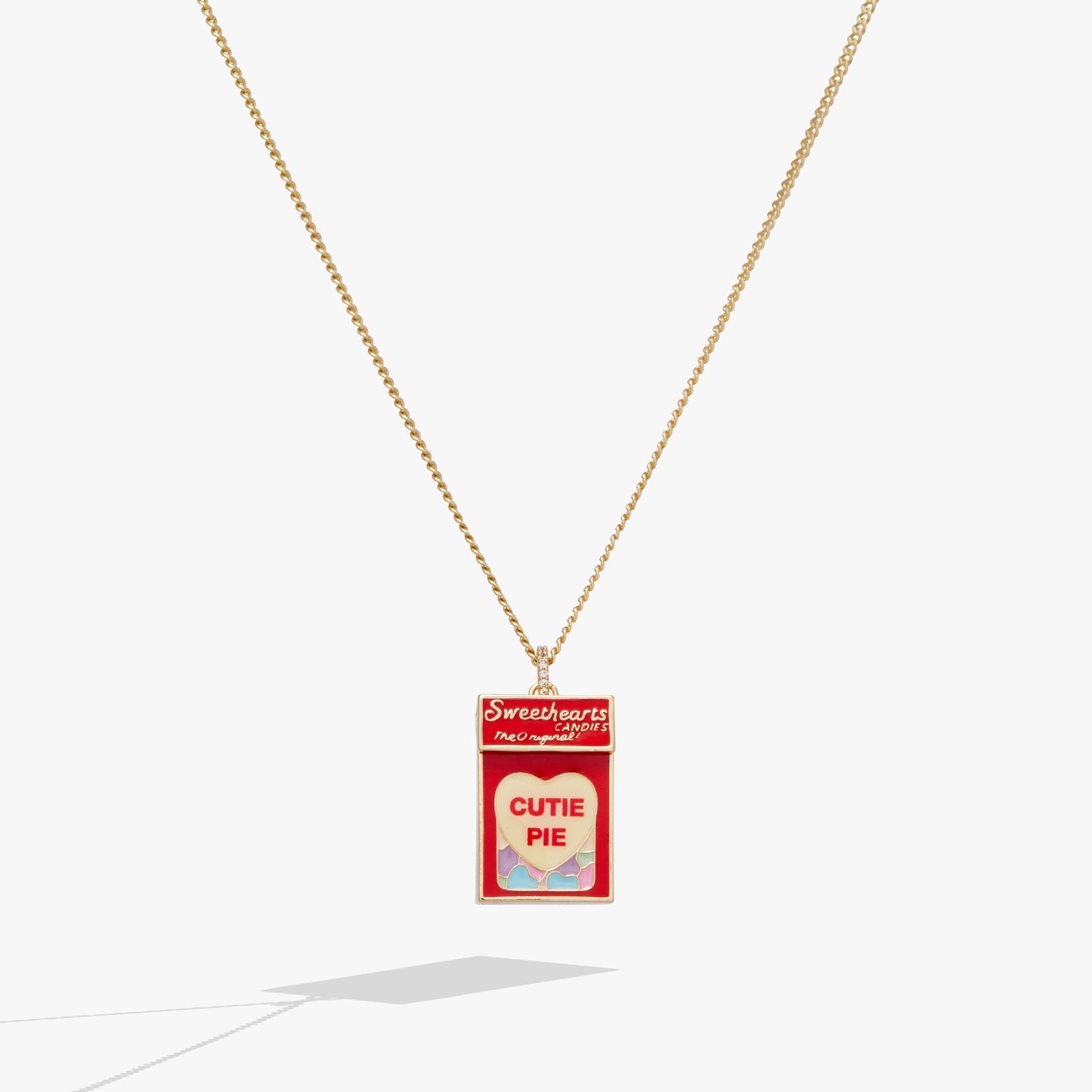 Sweethearts® Box Pendant Necklace Gold