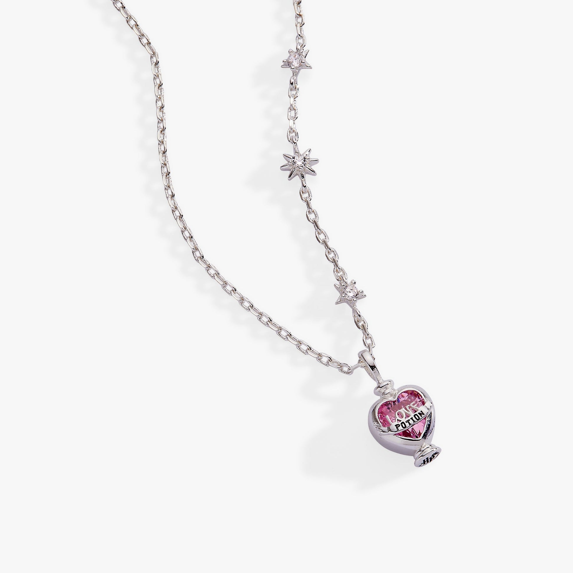 Harry Potter™ Love Potion Crystal Pendant Necklace Silver
