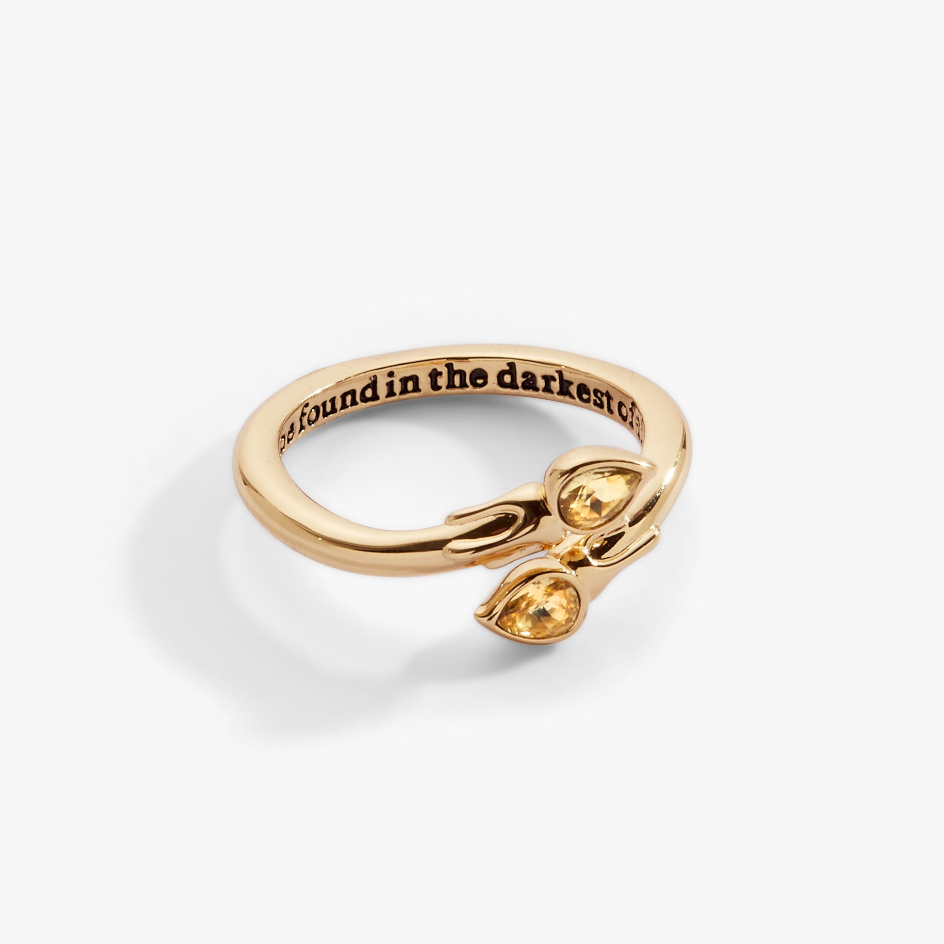 Harry Potter™ Great Hall Candle wrap ring Gold